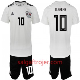 Egypten Fodboldtrøjer M. Salah 10 Børn Udebanesæt VM 2018